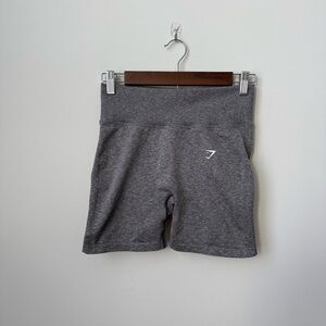 Gymshark Seamless Shorts Gray Butt Scrunch Size Large